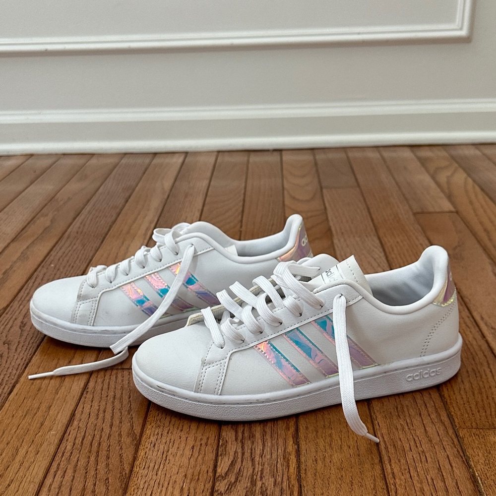 Adidas Grand Court Iridescent Shoes - Sz 7.5